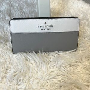 Kate spade slim gold wallet